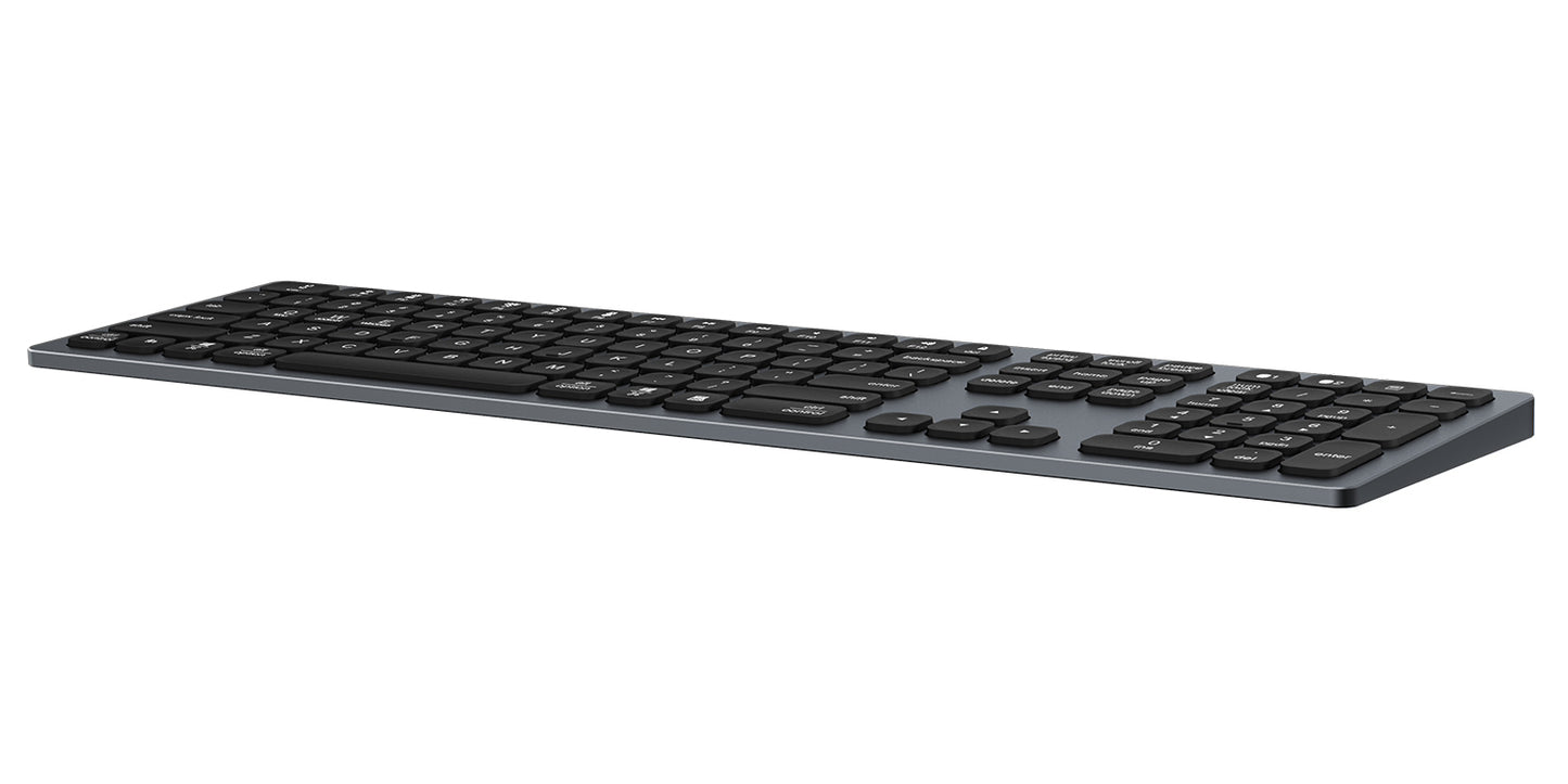 Elegante teclado inalámbrico de aluminio con Bluetooth typerCLAW BC120